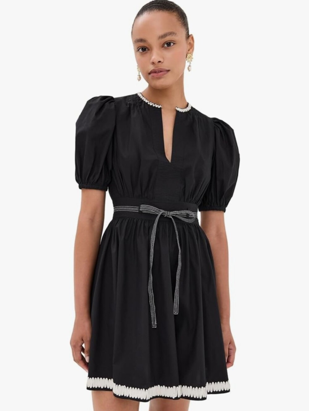 Ulla Johnson Wilda Cotton Puff-Sleeve Minidress - Size 00